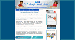 Desktop Screenshot of colegiomoralyluces.com