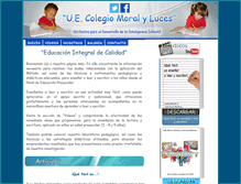 Tablet Screenshot of colegiomoralyluces.com